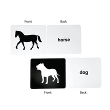 Load image into Gallery viewer, Quantum Animals Flashcard Black &amp; White

