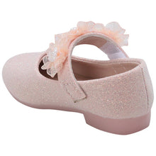 Load image into Gallery viewer, Pink Flower Embellished Velcro Closure Ballerina
