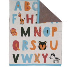 Load image into Gallery viewer, Alphabets Fun Baby Blanket
