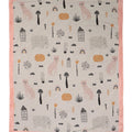 Woodland Pink Knitted Blanket