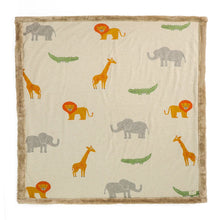 Load image into Gallery viewer, Wild Safari Natural &amp; Knitted Blanket
