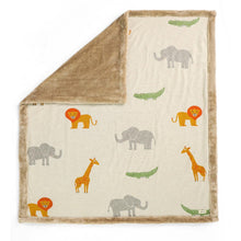 Load image into Gallery viewer, Wild Safari Natural &amp; Knitted Blanket
