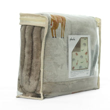 Load image into Gallery viewer, Wild Safari Natural &amp; Knitted Blanket
