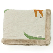 Load image into Gallery viewer, Wild Safari Natural &amp; Knitted Blanket
