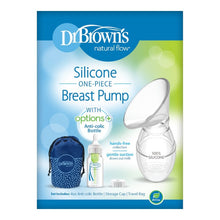 Load image into Gallery viewer, Silicone One Piece Breast Pump With Anti Colic Options+ Bottle (4 oz/120 mL) &amp; Travel Bag
