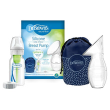 Load image into Gallery viewer, Silicone One Piece Breast Pump With Anti Colic Options+ Bottle (4 oz/120 mL) &amp; Travel Bag
