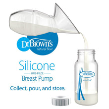Load image into Gallery viewer, Silicone One Piece Breast Pump With Anti Colic Options+ Bottle (4 oz/120 mL) &amp; Travel Bag
