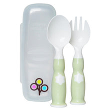 Load image into Gallery viewer, Ergonomic Fork &amp; Spoon Set With Travel Case
