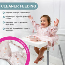 Load image into Gallery viewer, Stain &amp; Water Proof Long Sleeve Coverall Shirt Weaning Bib
