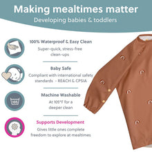 Load image into Gallery viewer, Stain &amp; Water Proof Long Sleeve Coverall Shirt Weaning Bib
