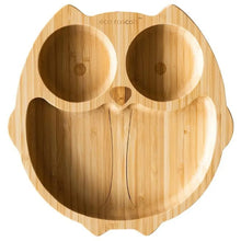 Load image into Gallery viewer, Pink Bamboo Owl Suction Plate
