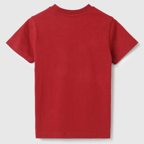 Maroon Crew Neck Cotton T-Shirt