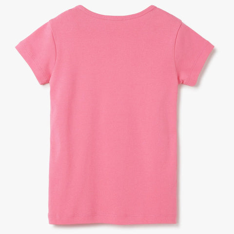 Pink Benetton Round Neck T-Shirt