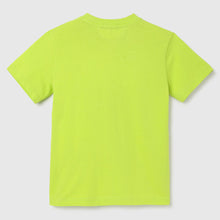 Load image into Gallery viewer, Neon Green Embossed Striped T-Shirt
