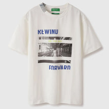 Load image into Gallery viewer, White Graphic Printed Relaxed Fit T-Shirt
