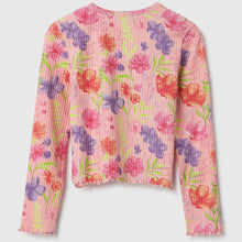 Load image into Gallery viewer, Pink Regular Fit Round Neck Floral Printed Top
