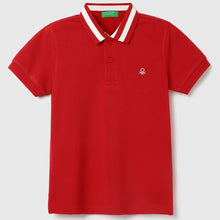 Load image into Gallery viewer, Red Regular Fit Polo T-Shirt
