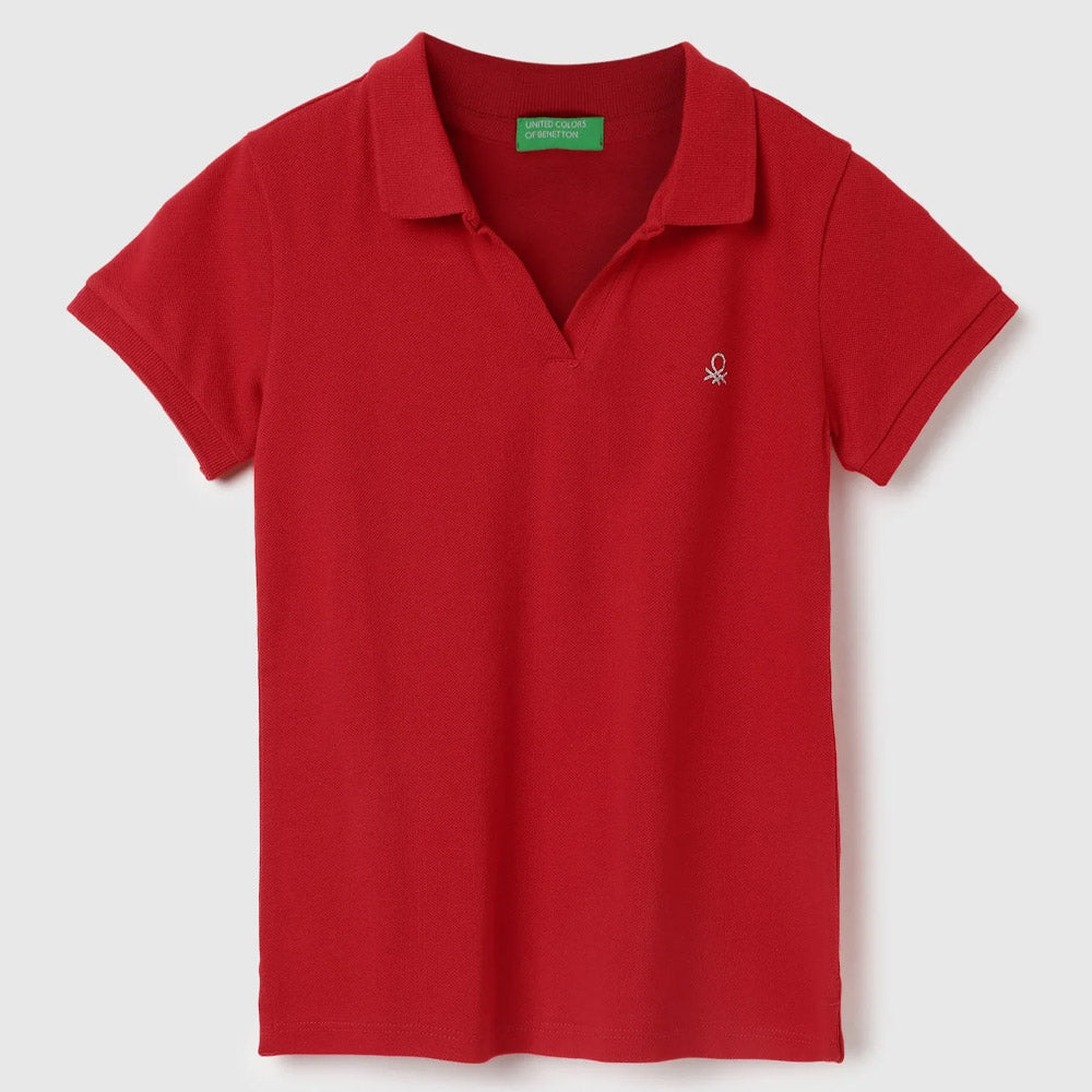 Red United Colors Of Benetton Polo T-Shirt