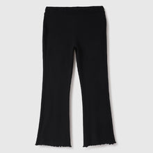 Load image into Gallery viewer, Black Ribbed Regular Fit Trousers
