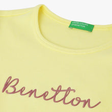 Load image into Gallery viewer, Yellow Benetton Round Neck T-Shirt
