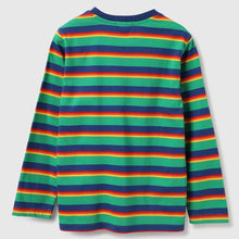 Load image into Gallery viewer, Blue Striped Full Sleeves T-Shirt
