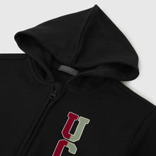 Load image into Gallery viewer, Black Full Sleeves Hooded Jacket
