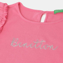 Load image into Gallery viewer, Pink Benetton Regular Fit Solid Cotton Dress
