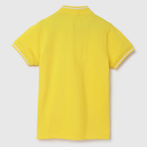 Yellow Classic Johnny Collar Polo T-Shirt