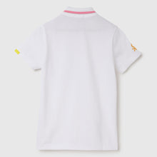 Load image into Gallery viewer, White Tape Detail Polo T-Shirt
