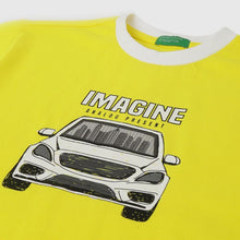 Load image into Gallery viewer, Yellow Half Sleeves Cotton T-Shirt
