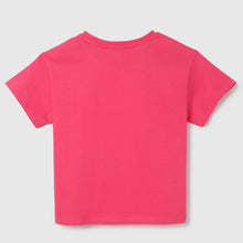 Load image into Gallery viewer, Pink Typographic Cotton T-Shirt
