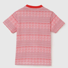 Load image into Gallery viewer, Red Striped Half Sleeves Cotton T-Shirt
