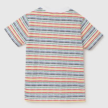 Load image into Gallery viewer, Multi Color Striped Half Sleeves Cotton T-Shirt
