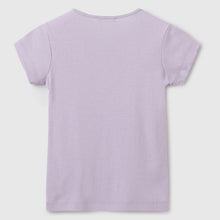 Load image into Gallery viewer, Purple Cotton Half Sleeves T-Shirt
