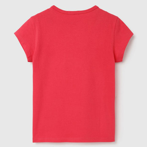 Red UCB Printed Cotton T-Shirt