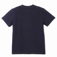 Load image into Gallery viewer, Navy Blue Benetton Printed Half Sleeves Cotton T-Shirt
