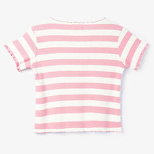 Load image into Gallery viewer, Pink Striped Cotton T-Shirt
