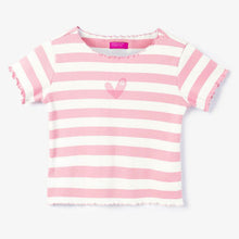 Load image into Gallery viewer, Pink Striped Cotton T-Shirt
