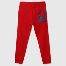 Load image into Gallery viewer, Red Regular Fit Mid Rise Cotton Joggers

