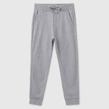 Load image into Gallery viewer, Grey Regular Fit Mid Rise Cotton Joggers
