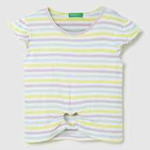 Load image into Gallery viewer, White Striped Cotton T-Shirt

