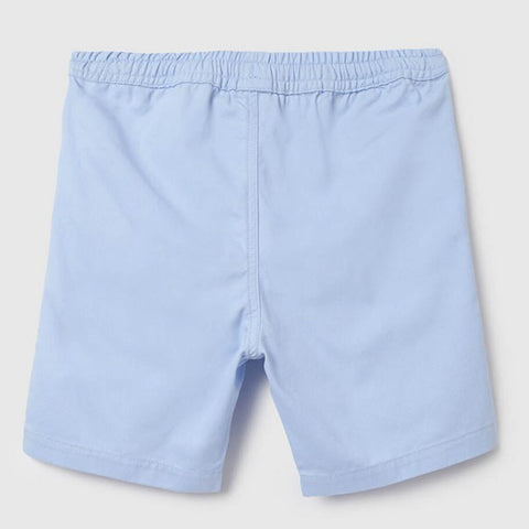 Blue Regular Fit Cotton Shorts