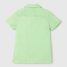 Load image into Gallery viewer, Green Half Sleeves Linen Shirt
