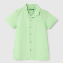 Load image into Gallery viewer, Green Half Sleeves Linen Shirt

