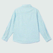 Load image into Gallery viewer, Blue Plaid Checked Full Sleeves Shirt
