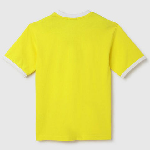 Yellow Half Sleeves Cotton T-Shirt
