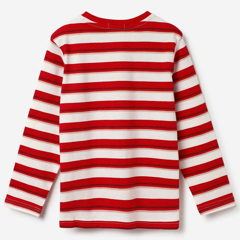 Red Striped Full Sleeves T-Shirt