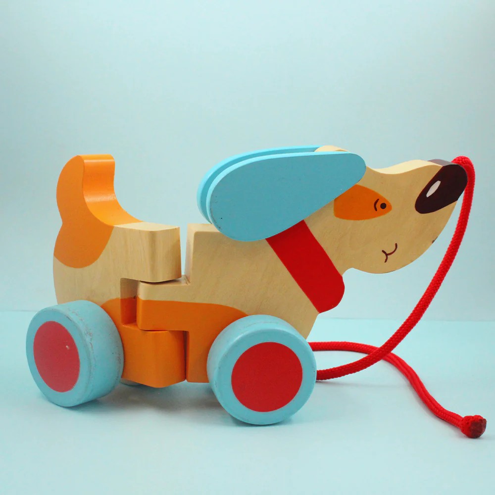 Bruno The Dog Wooden Pull Along Toy