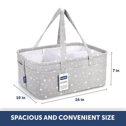 Baby Diaper Caddy Organizer - Grey