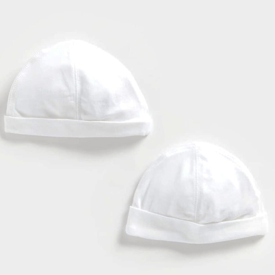 White Essentials Unisex Hats - Pack Of 2